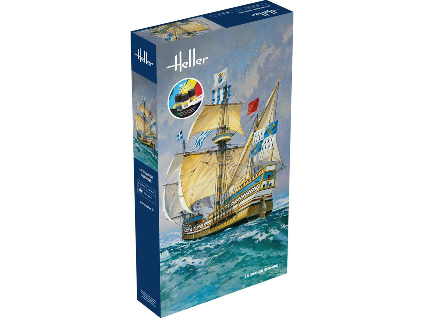 Heller 56841 Le Grande Hermine Starter Kit 1:150 Model Kit