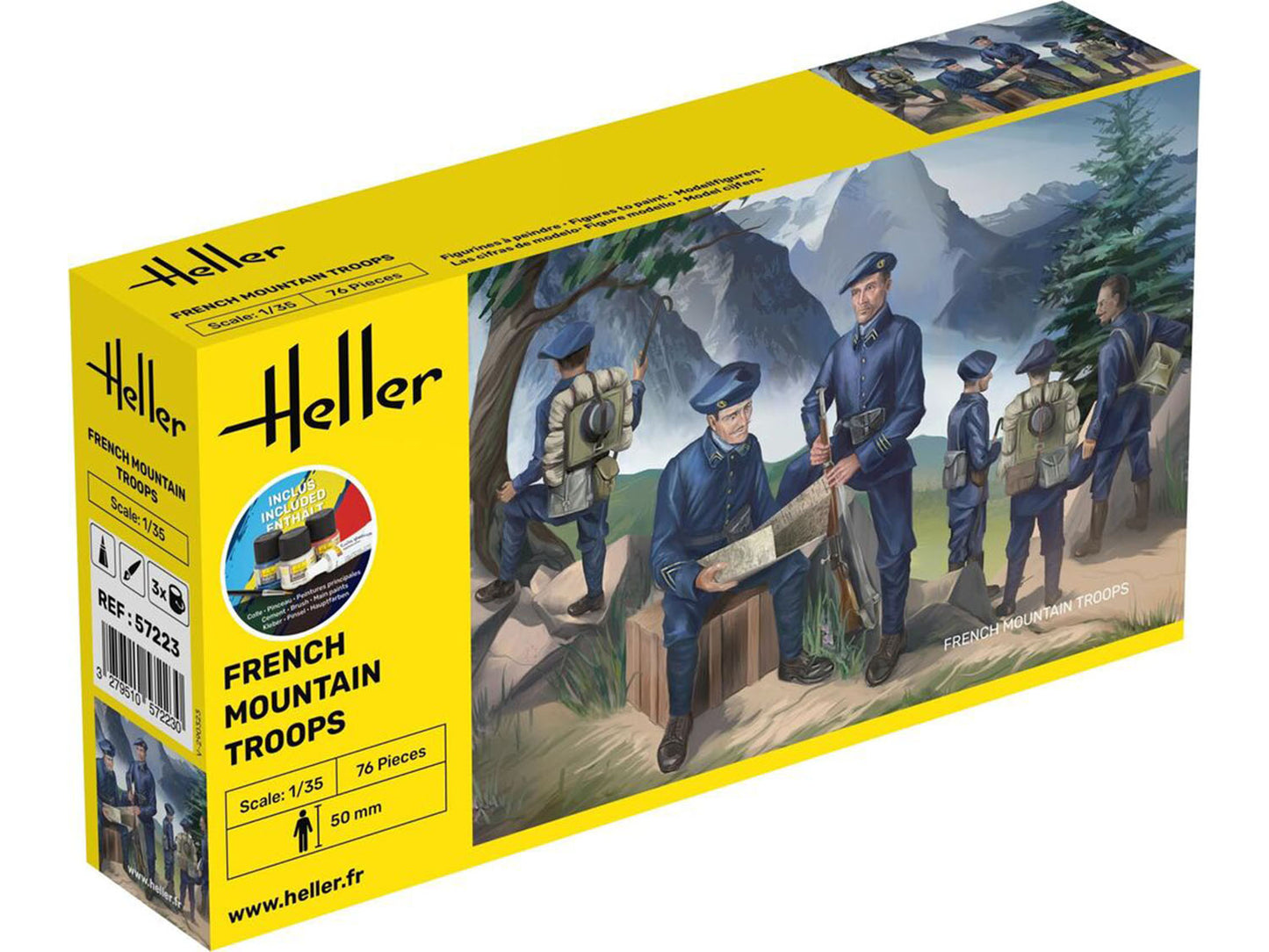 Heller 57223 French Mountain Troops Starter Kit 1:35 Model Kit