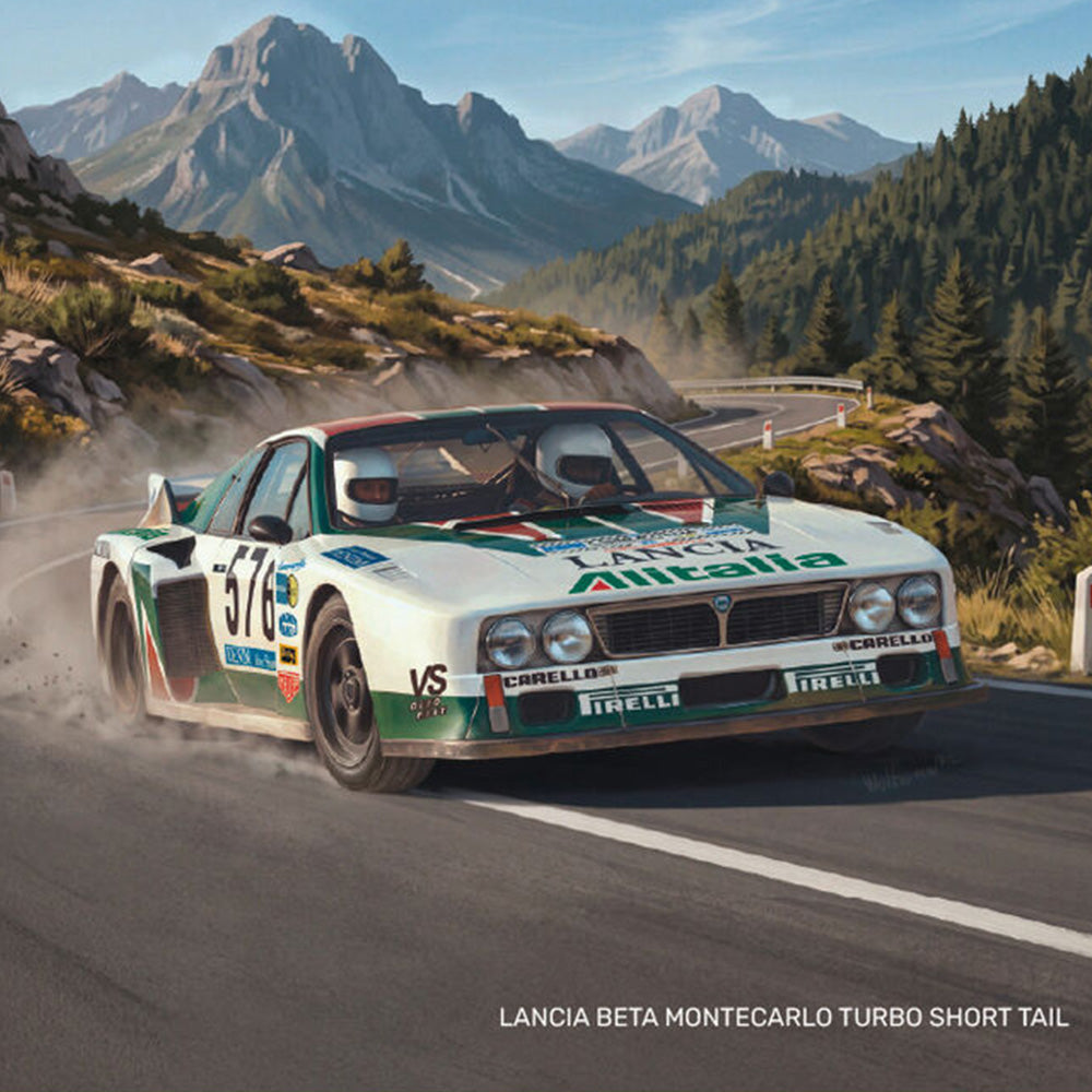 Heller 58741 Lancia Beta Montecarlo Turbo Short Tail Starter Kit 1:24 Model Kit