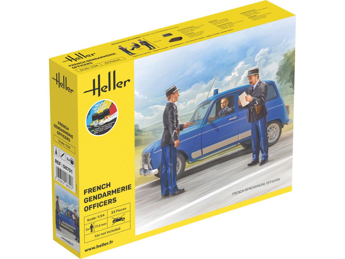 Heller 58751 French Gendarmerie Officers Starter Kit 1:24 Model Kit