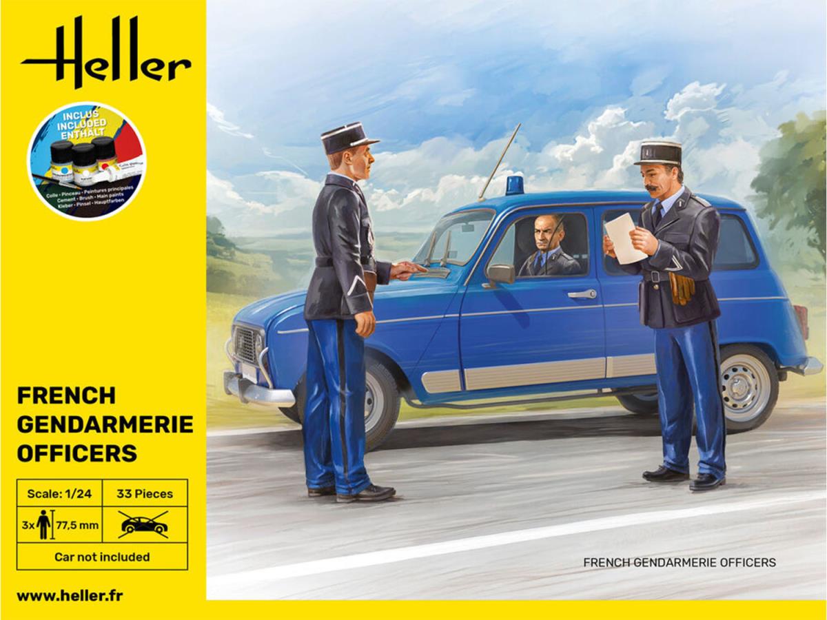 Heller 58751 French Gendarmerie Officers Starter Kit 1:24 Model Kit