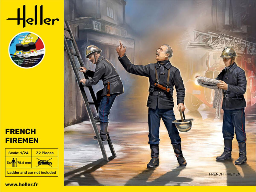 Heller 58753 Firemen Starter Kit 1:24 Model Kit