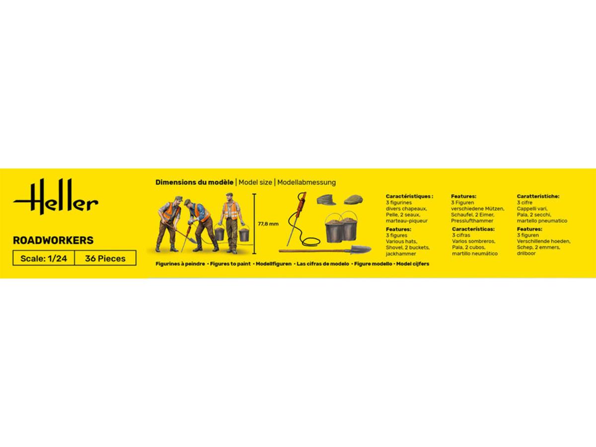 Heller 58754 Road Workers Starter Kit 1:24 Model Kit