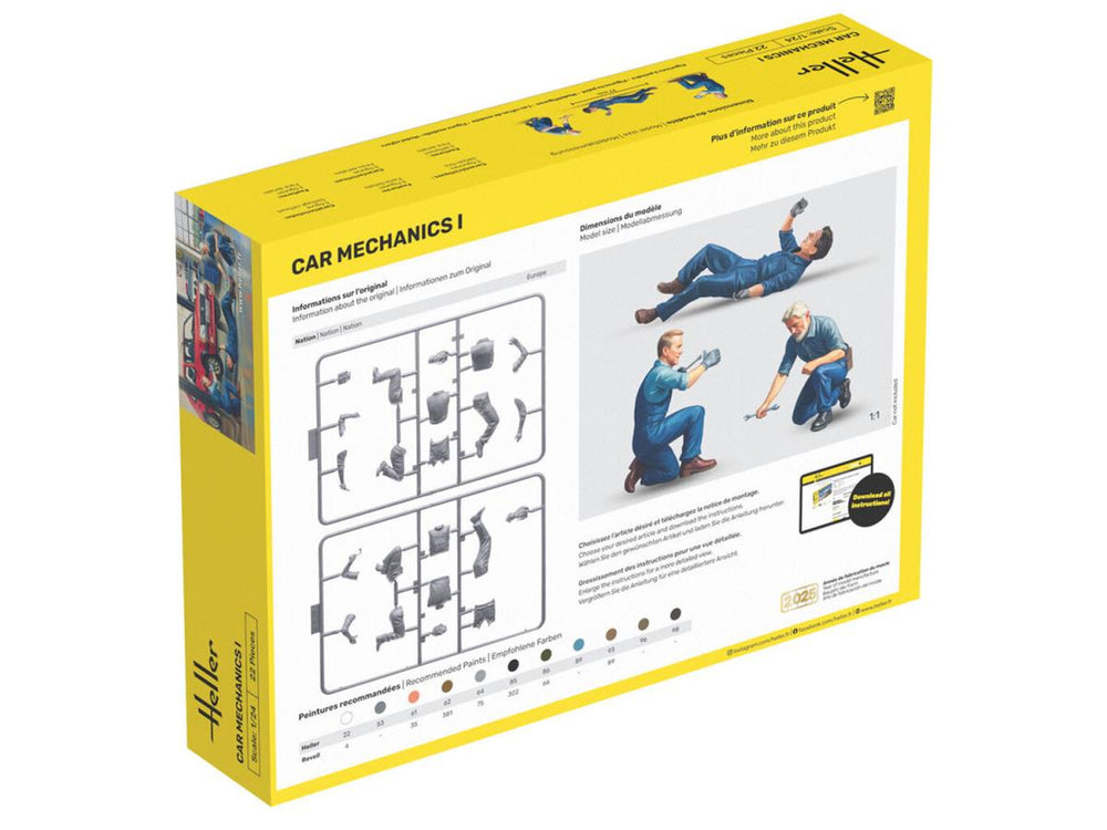 Heller 58755 Car Mechanics Set I Starter Kit 1:24 Model Kit