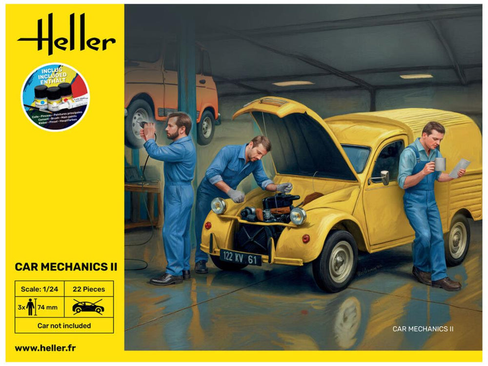 Heller 58756 Car Mechanics Set II Starter Kit 1:24 Model Kit