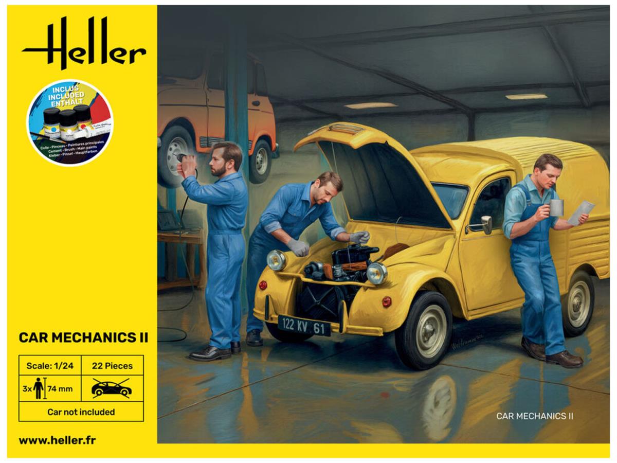 Heller 58756 Car Mechanics Set II Starter Kit 1:24 Model Kit