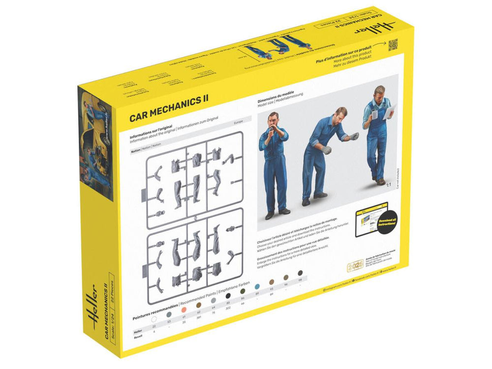 Heller 58756 Car Mechanics Set II Starter Kit 1:24 Model Kit