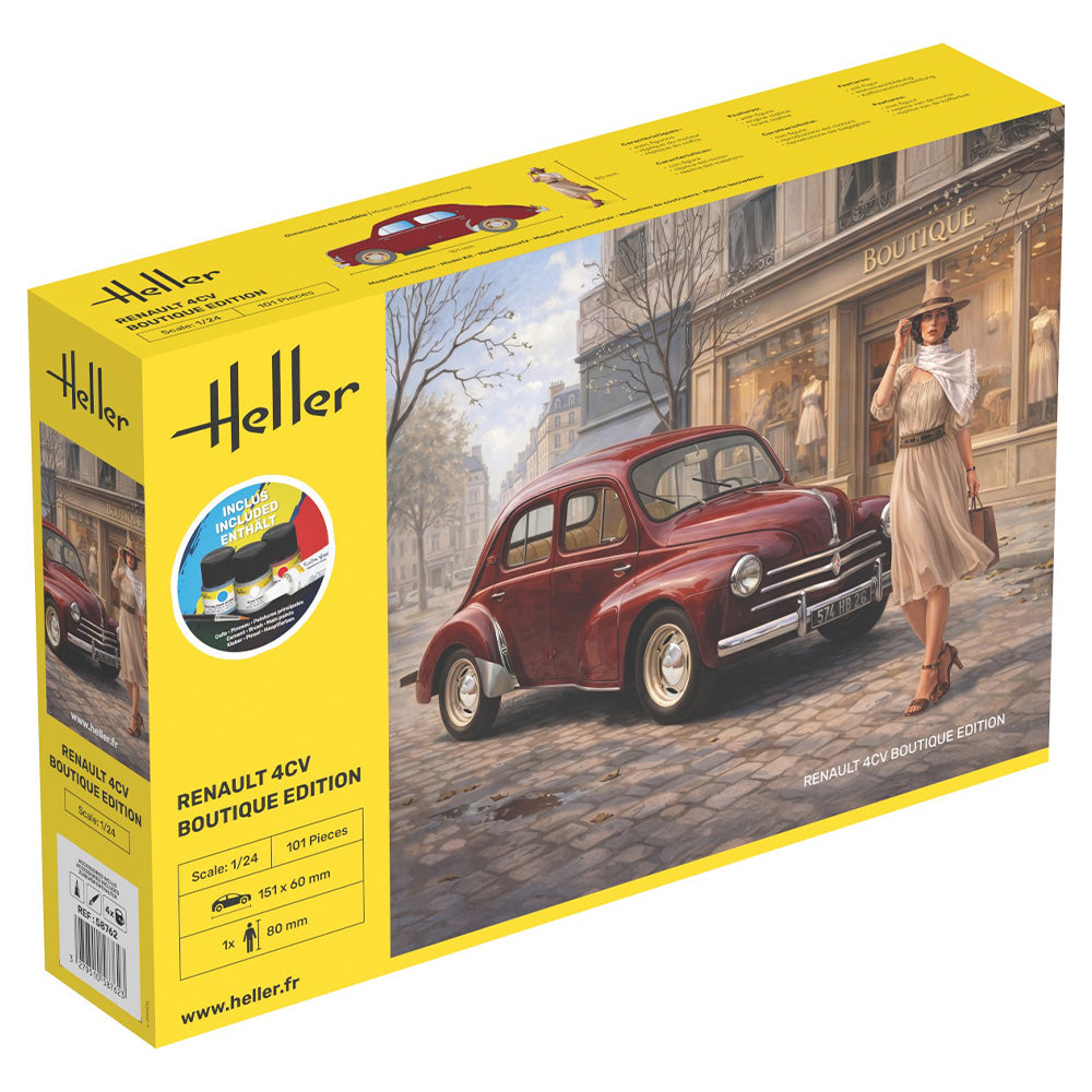 Heller 58762 Renault 4CV - Boutique Edition 1:24 Starter Model Kit