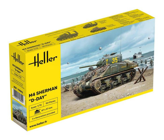 Heller 79892 US M4 Sherman D-Day 1:72 Model Kit