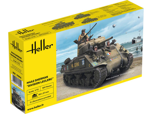 Heller 79894 US M4A2 Sherman Division Leclerc 1:72 Model Kit