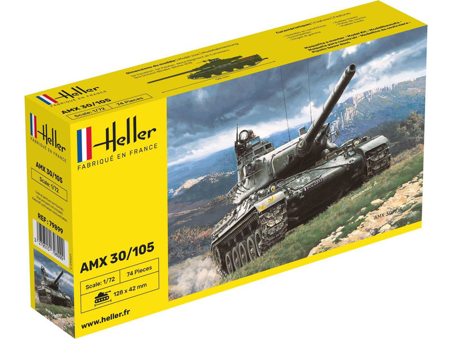 Heller 79899 French AMX 30/105 1:72 Model Kit