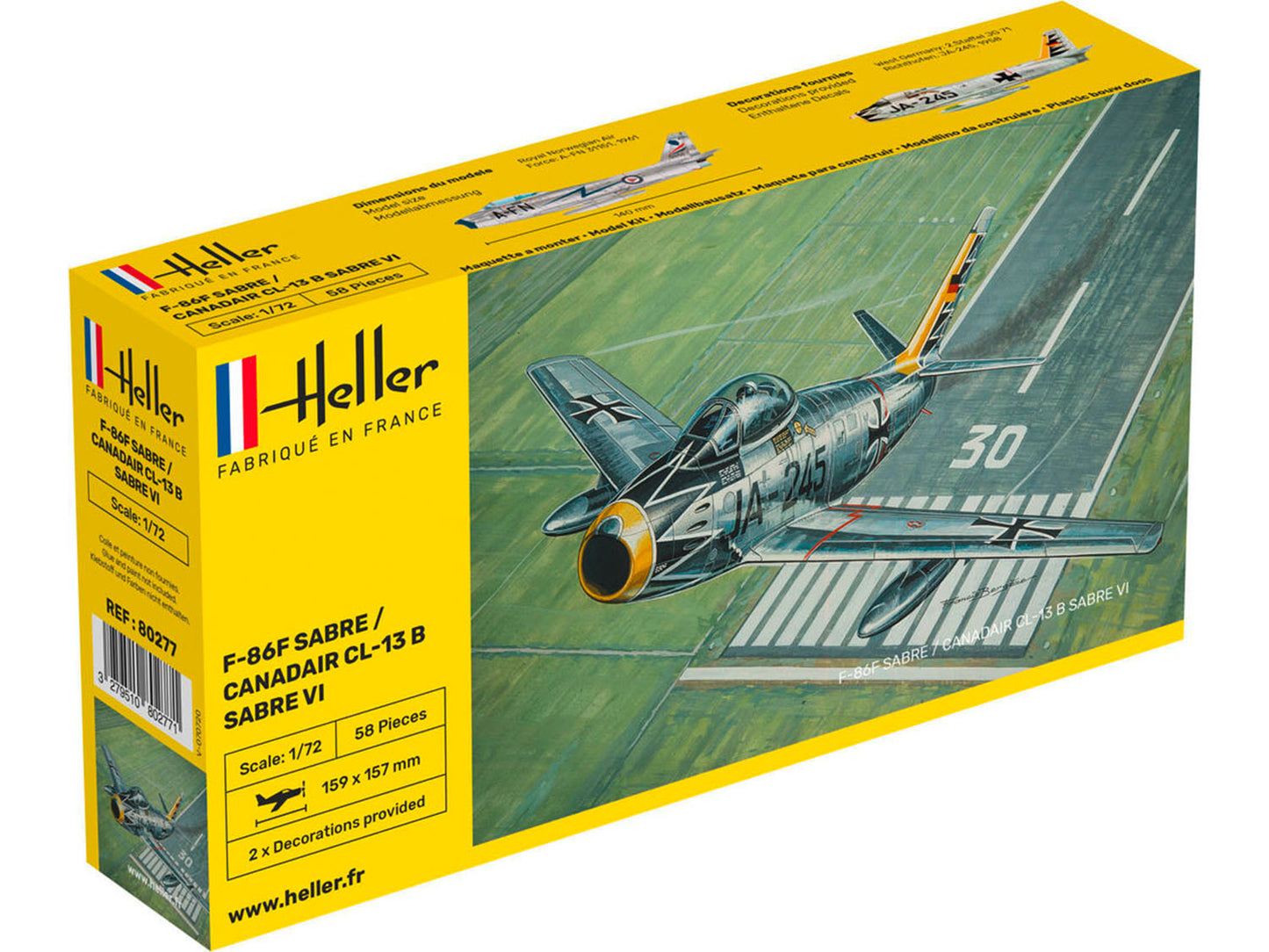 Heller 80277 US N.American F-86F Sabre/Canadair CL-13B Sabre VI 1:72)