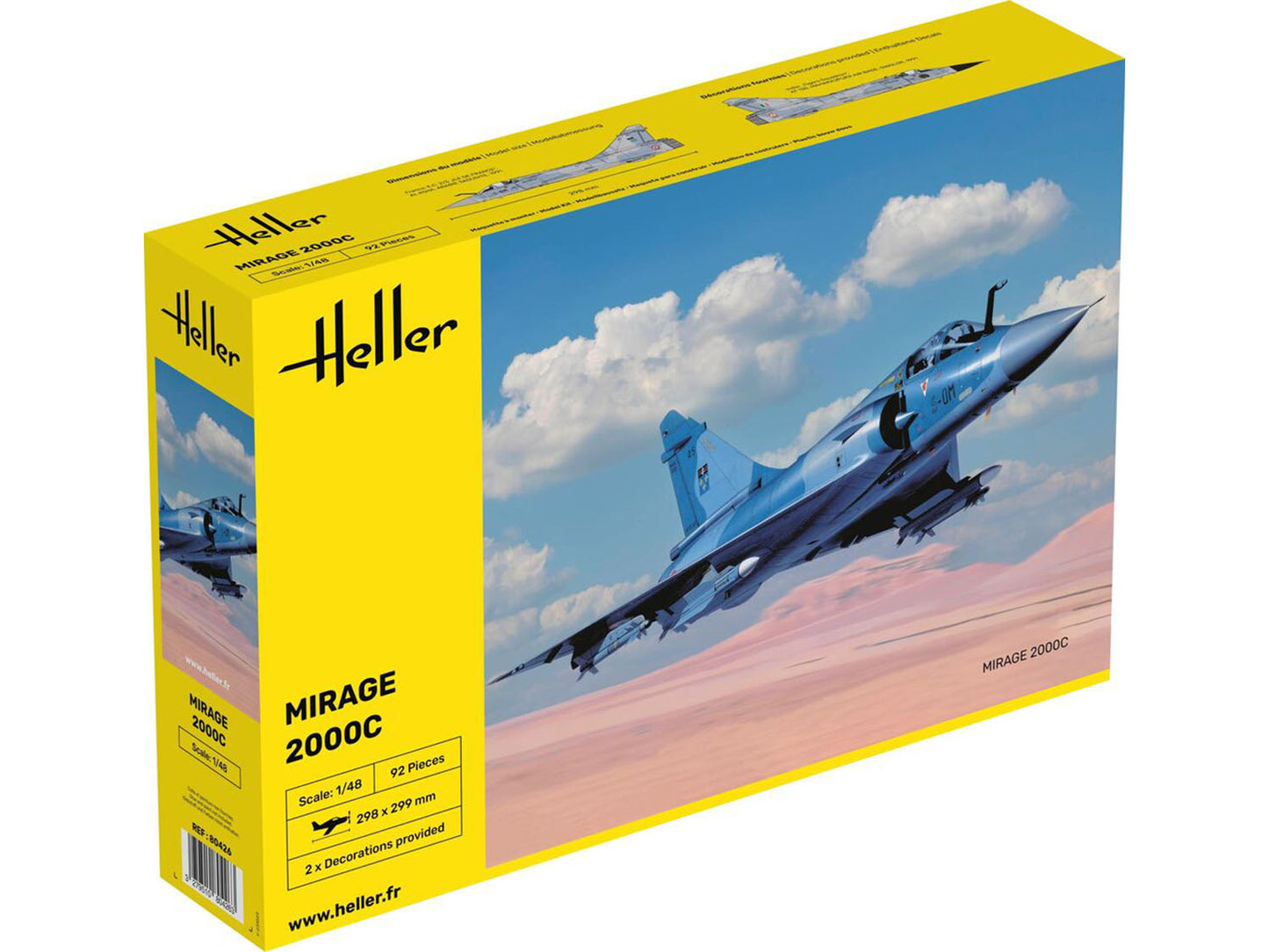 Heller 80426 French Dassault Mirage 2000 C 1:48 Model Kit