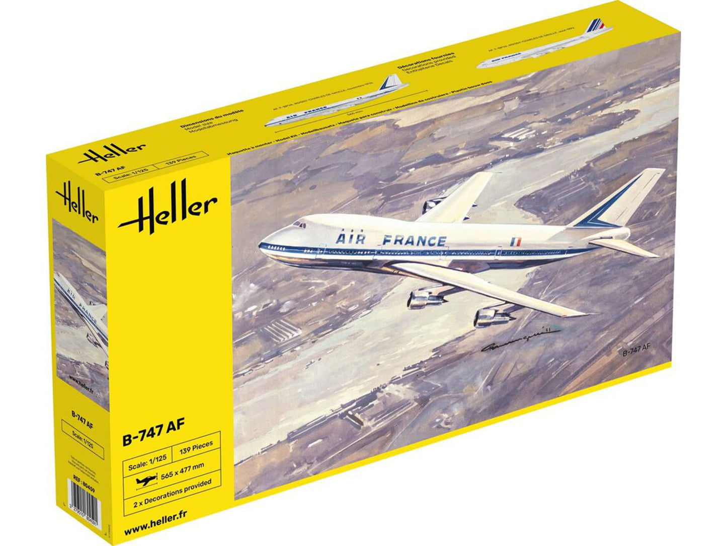 Heller 80459 Boeing B-747 Air France 1:125 Model Kit