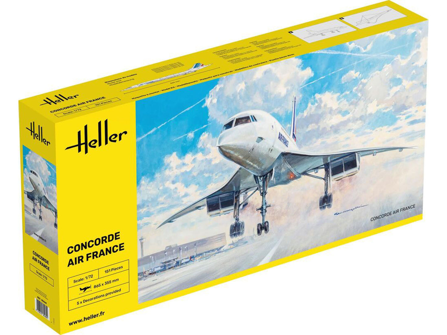 Heller 80469 Concorde Air France 1:72 Model Kit