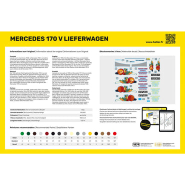 Heller 80736 MB 170 Lieferwagen 1:24 Model Kit