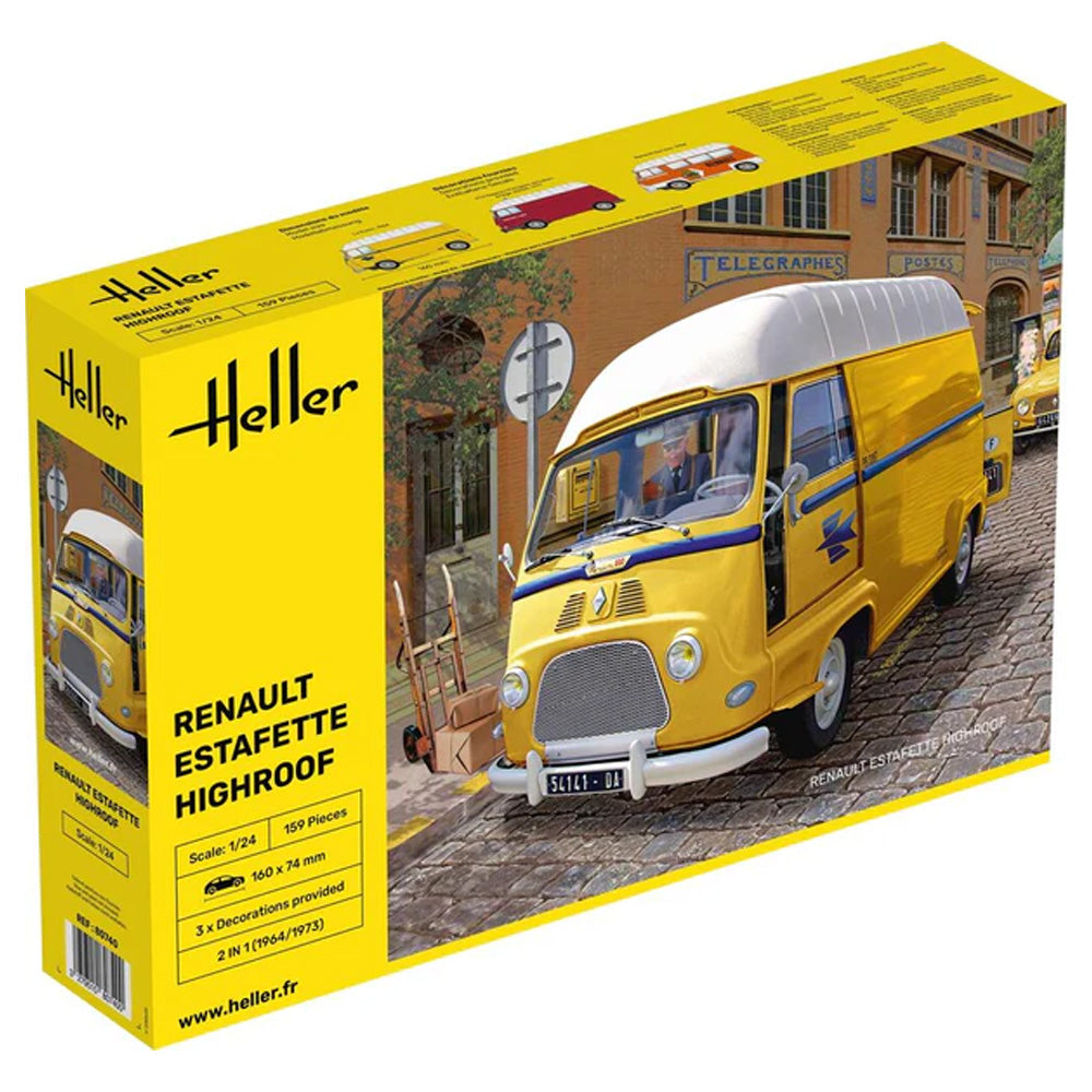 Heller 80740 Renault Estafette Highroof 1:24 Model Kit