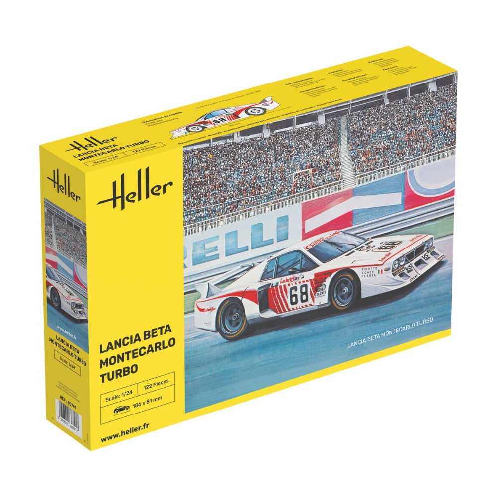 Heller 80741 Lancia Beta Montecarlo Turbo Car 1:24 Model Kit