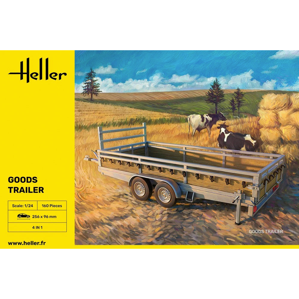 Heller 80778 Goods Trailer 1:24 Model Kit