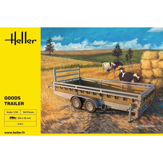 Heller 80778 Goods Trailer 1:24 Model Kit