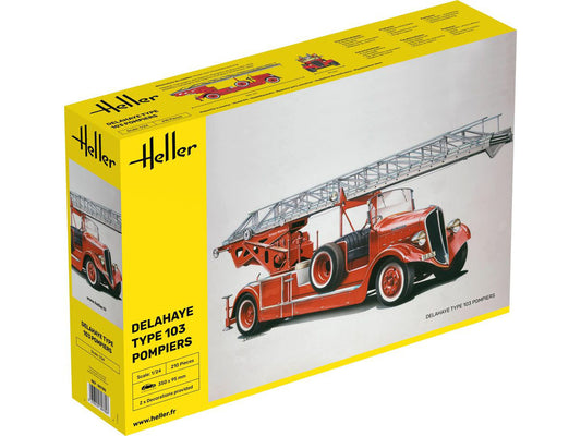 Heller 80780 Delahaye Type 103 Fire Engine 1:24 Model Kit