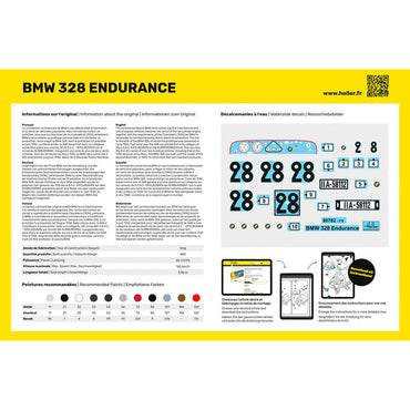 Heller 80782 BMW 328 Endurance 1:24 Model Kit