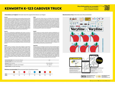 Heller 80793 Kenworth K-123 Cabover Truck 1:43 Model Kit