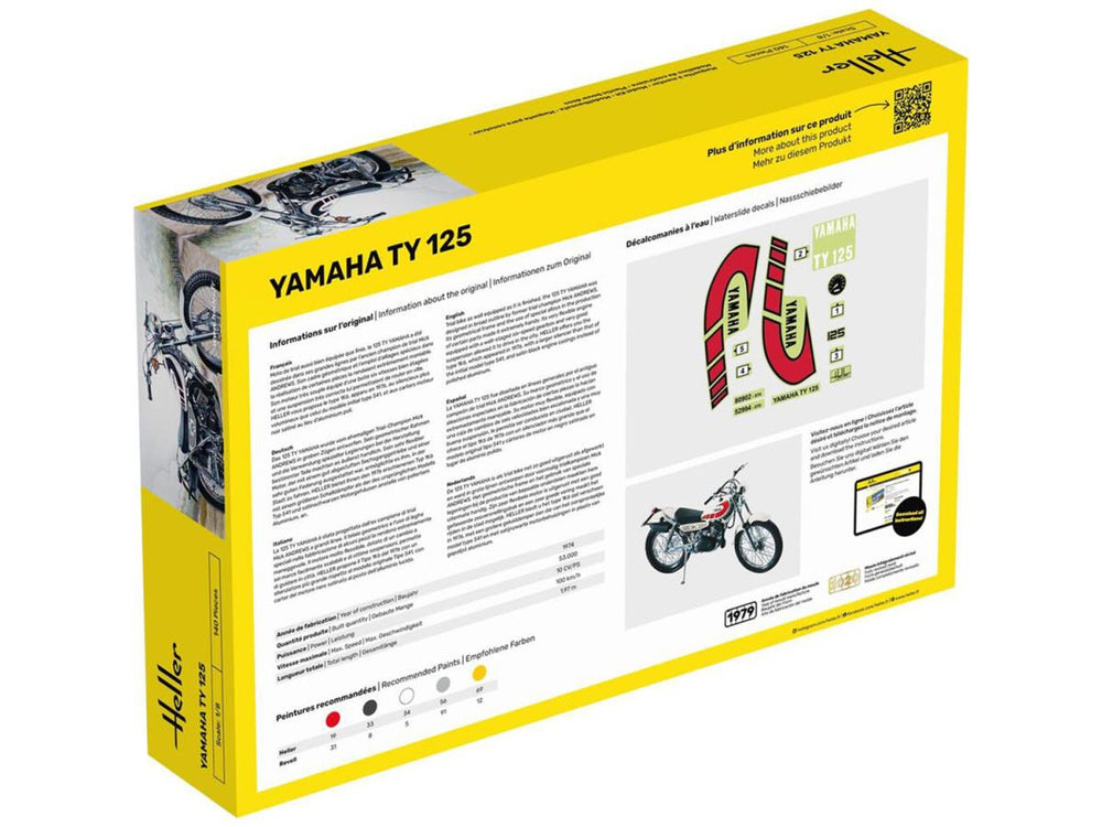 Heller 80902 Yamaha TY 125 1:8 Model Kit