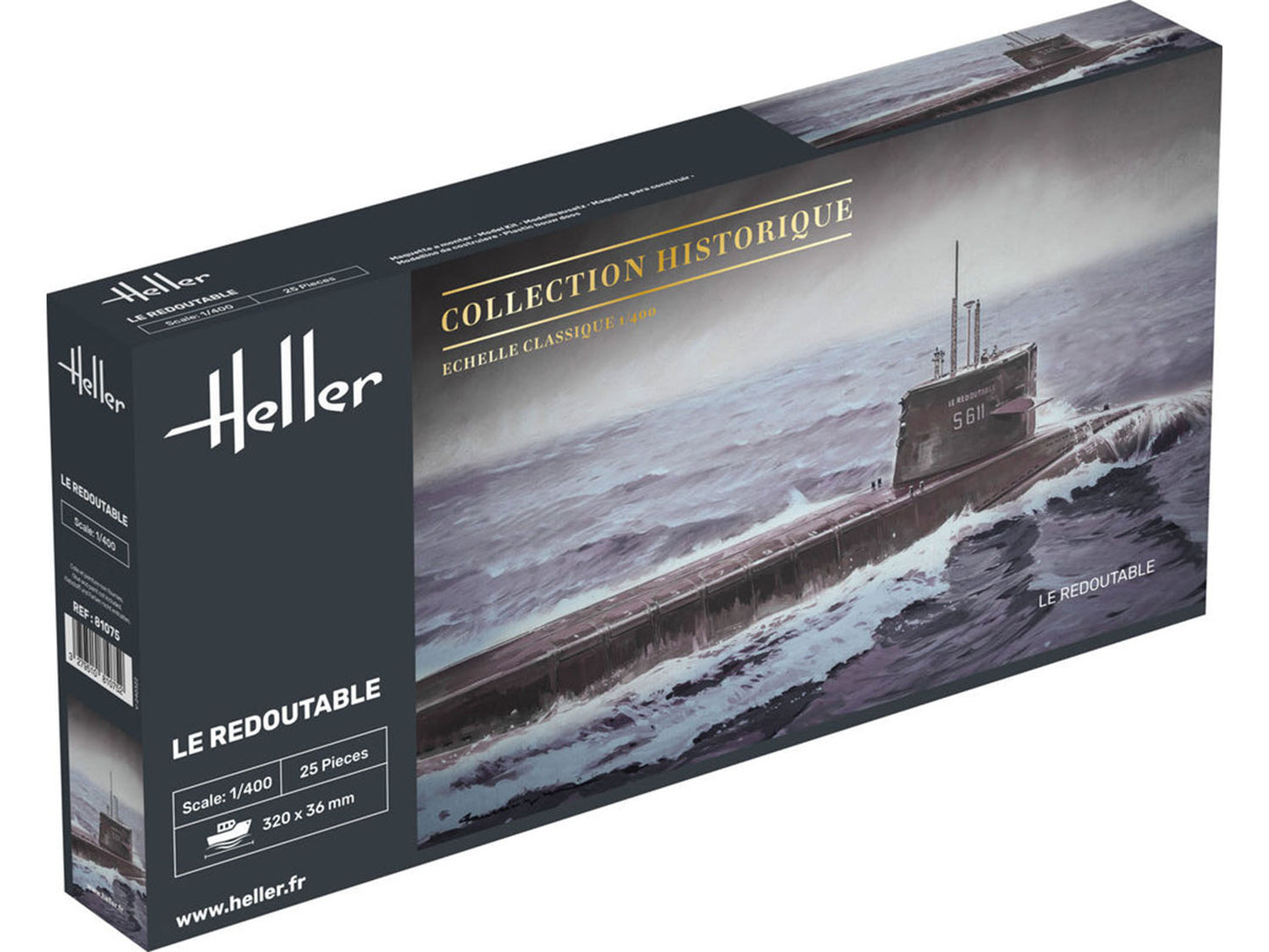 Heller 81075 French Warship Le Dedoutable 1:400 Model Kit