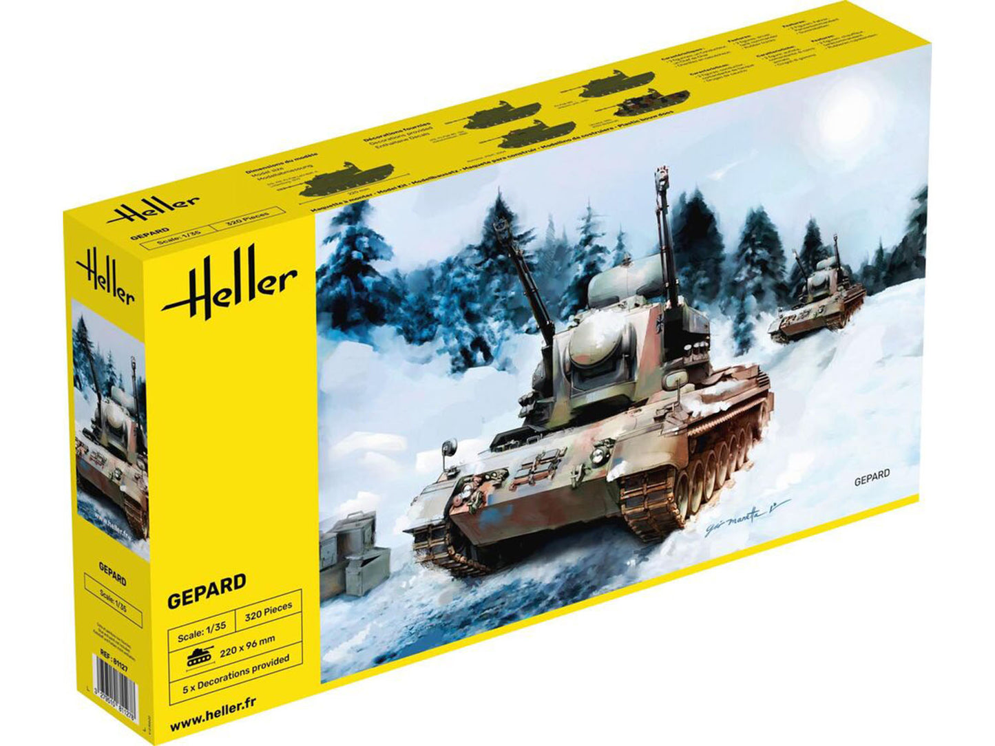Heller 81127 German FlakPz Gepard 1:35 Model Kit