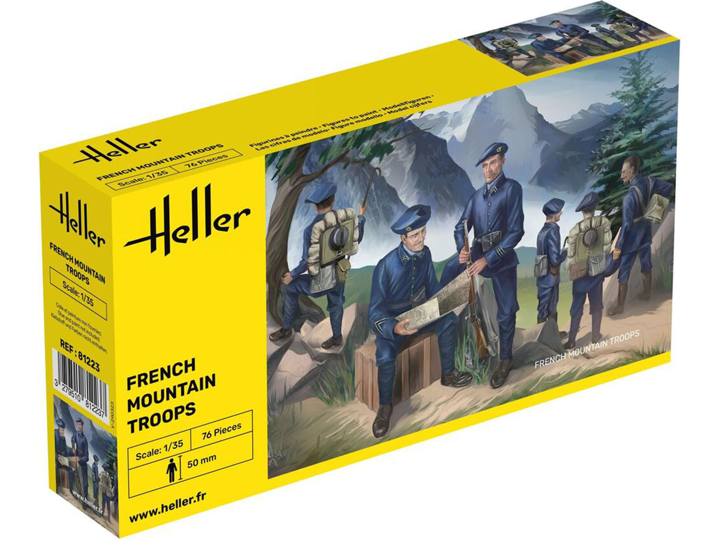 Heller 81223 French Mountain Troops 1:35 Model Kit