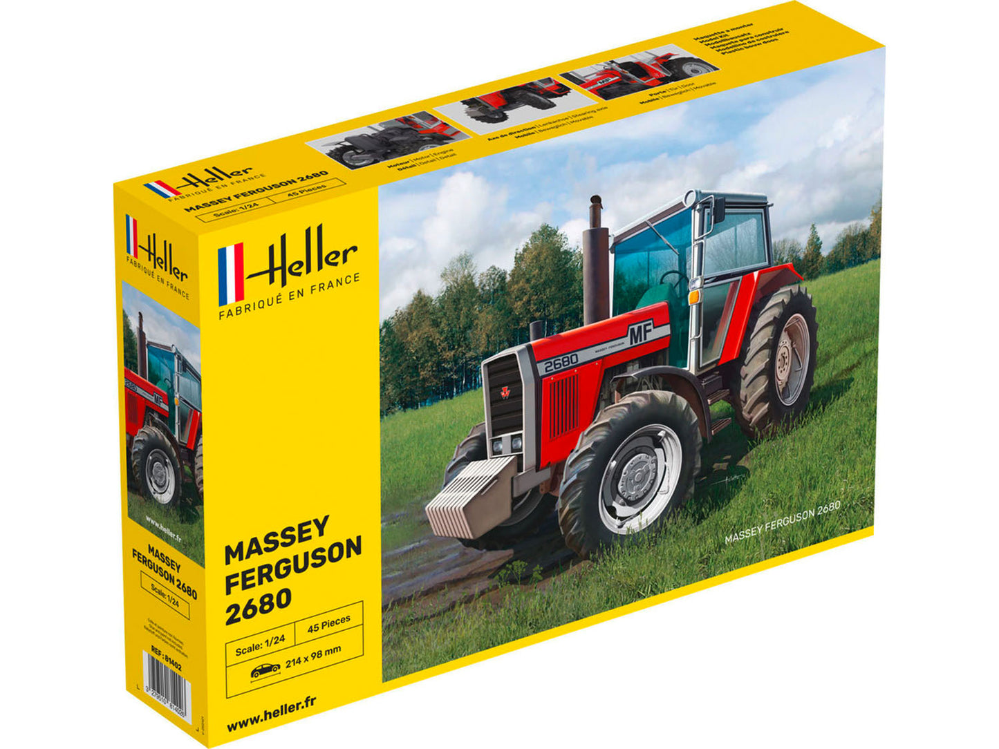 Heller 81402 Massey Ferguson 2680 Tractor 1:24 Model Kit