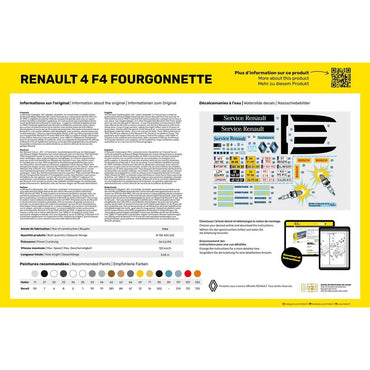 Heller 82700 Renault 4 Fourgonette F4 1:24 Model Kit