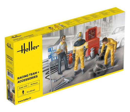 Heller 82750 Racing Team & Accessories 1:24 Model Kit