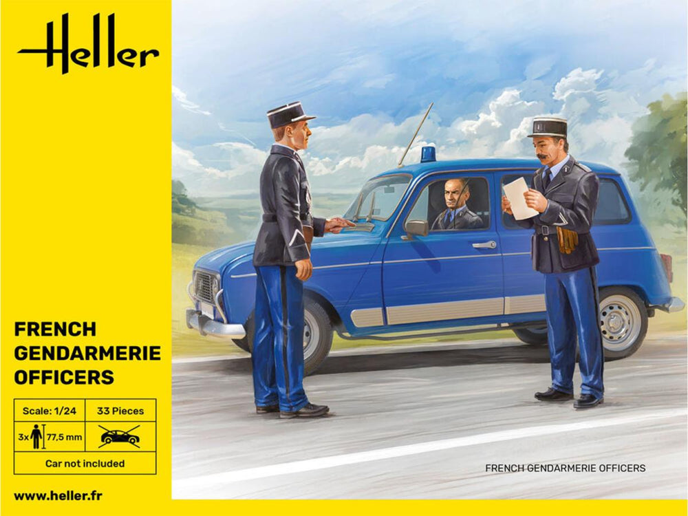 Heller 82751 French Police Officers 1:24 Model Kit