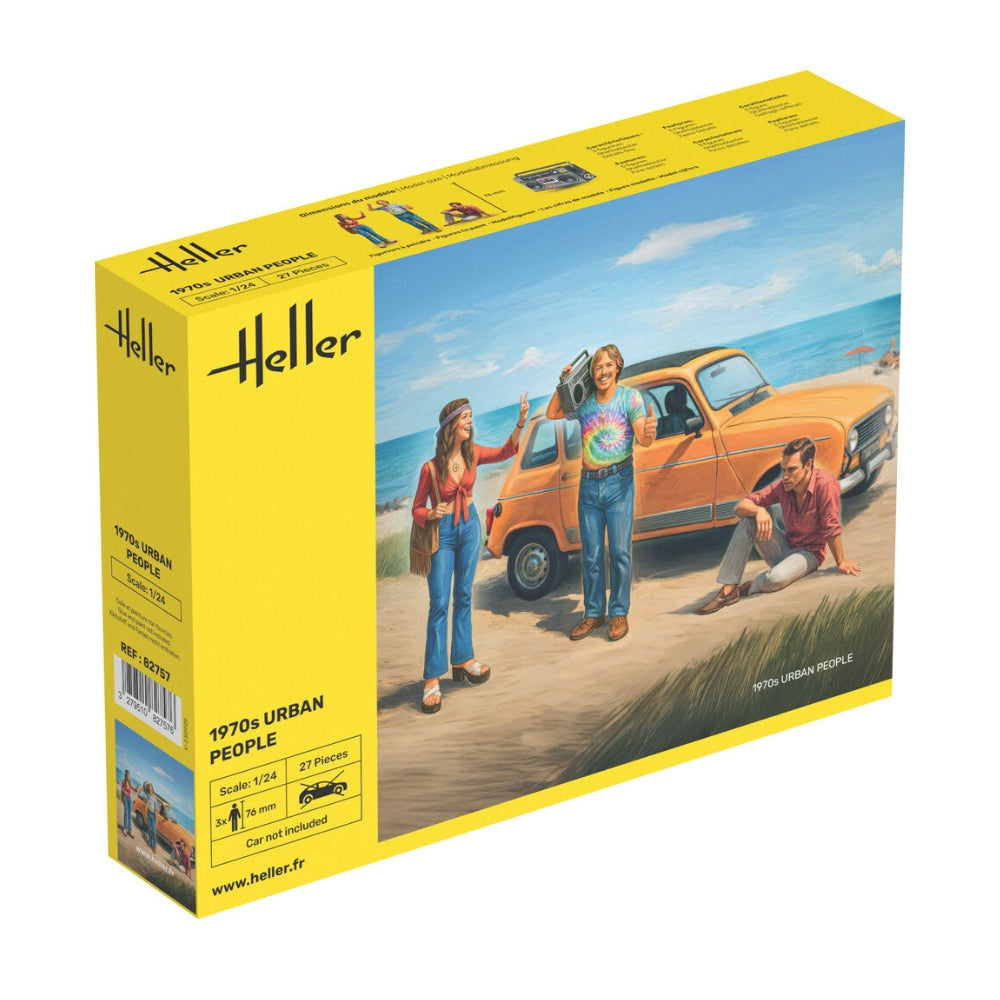 Heller 82757 1970s Urban People Figures 1:24 Model Kit