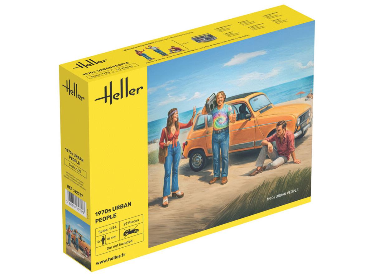 Heller 82757 1970s Urban People Figures 1:24 Model Kit