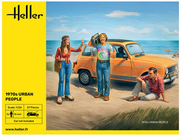 Heller 82757 1970s Urban People Figures 1:24 Model Kit