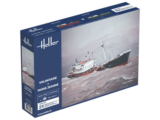 Heller 85604 Volontaire & Marie Jeanne Twin Set 1:200 Model Kit