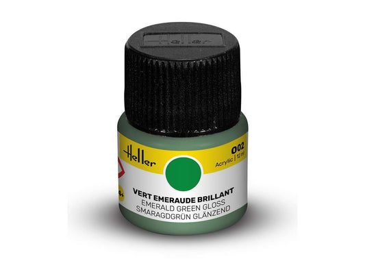 Heller 9002 002 Emerald Green Gloss Acrylic Paint 12ml