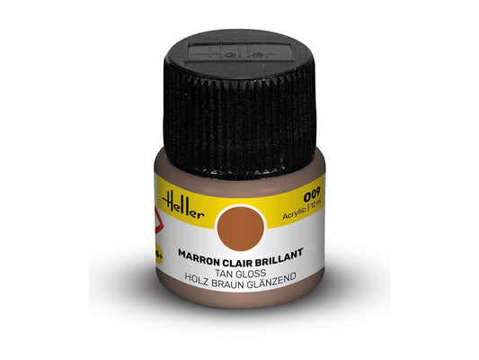 Heller 9009 009 Tan Gloss Acrylic Paint 12ml