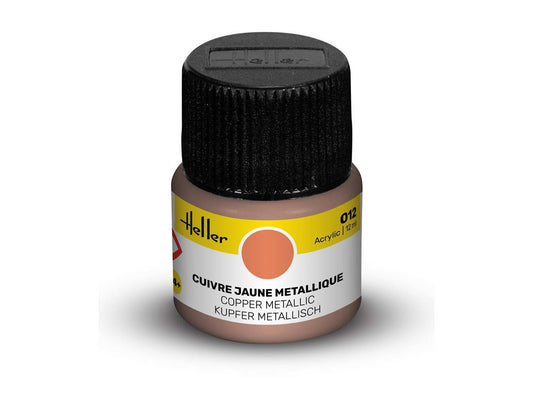 Heller 9012 012 Copper Metallic Acrylic Paint 12ml