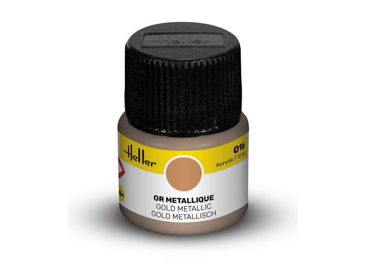 Heller 9016 016 Gold Metallic Acrylic Paint 12ml
