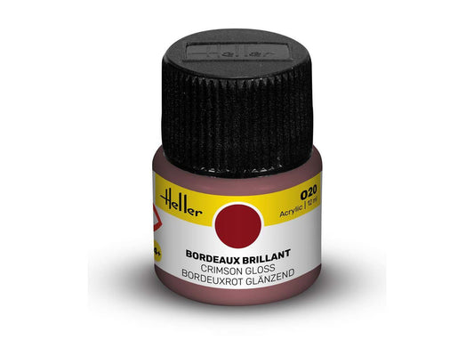 Heller 9020 020 Crimson Gloss Acrylic Paint 12ml