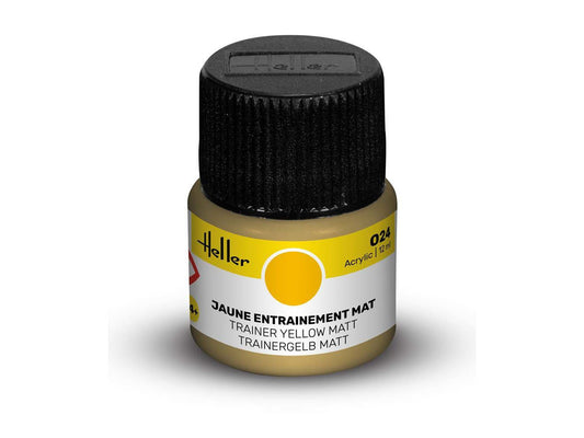 Heller 9024 024 Trainer Yellow Matt Acrylic Paint 12ml