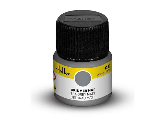 Heller 9027 027 Sea Grey Matt Acrylic Paint 12ml