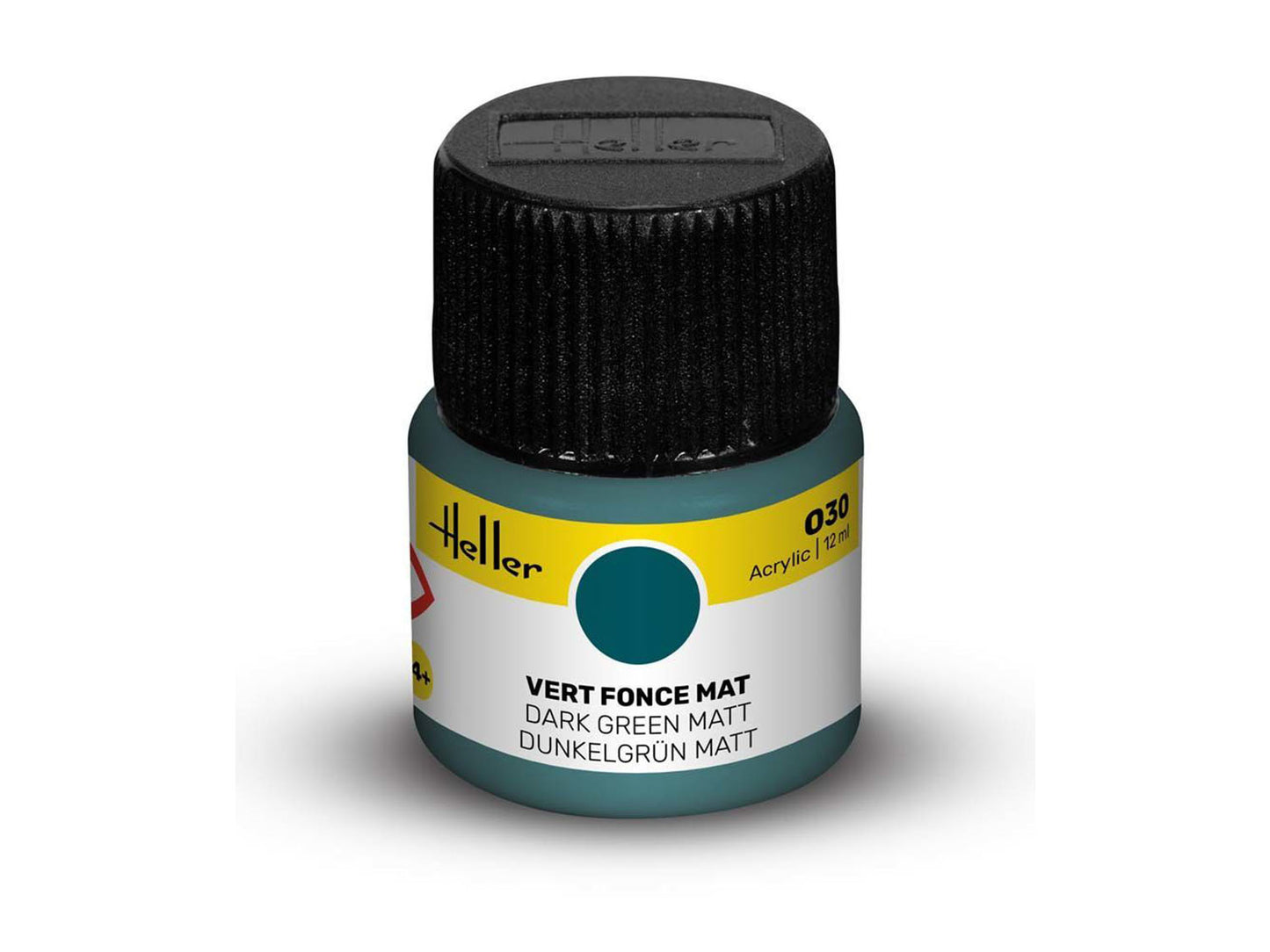 Heller 9030 030 Dark Green Matt Acrylic Paint 12ml