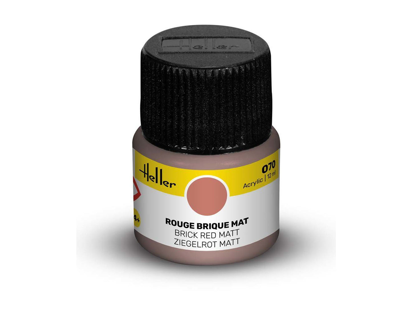 Heller 9070 070 Brick Red Matt Acrylic Paint 12ml