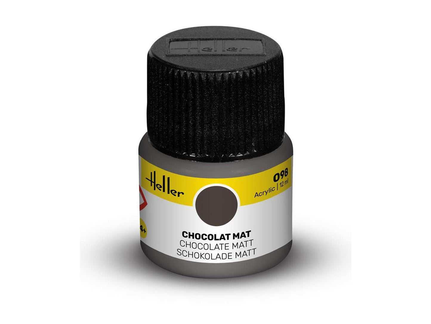 Heller 9098 098 Chocolate Matt Acrylic Paint 12ml