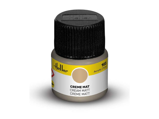 Heller 9103 103 Cream Matt Acrylic Paint 12ml